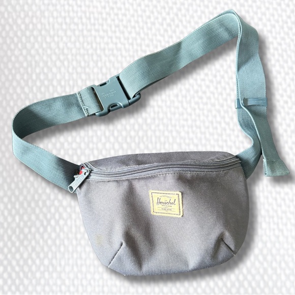 Herschel Supply Company Handbags - Herschel Supply Company Gray and Teal Belt Bag